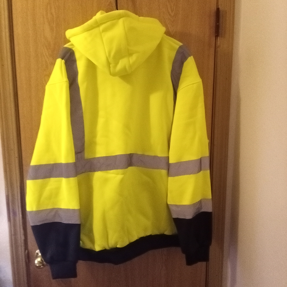 Unavailable Vis Hoodie Class III 2X Blocks 98%UV PPE Safety Reflective Sweater - Picture 2 of 7